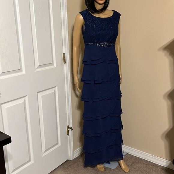 Jessica Howard Ladies Blue Dress Size 6 - Picture 2 of 8